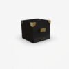 Triple Black Rose in Belleza Box with Drawer